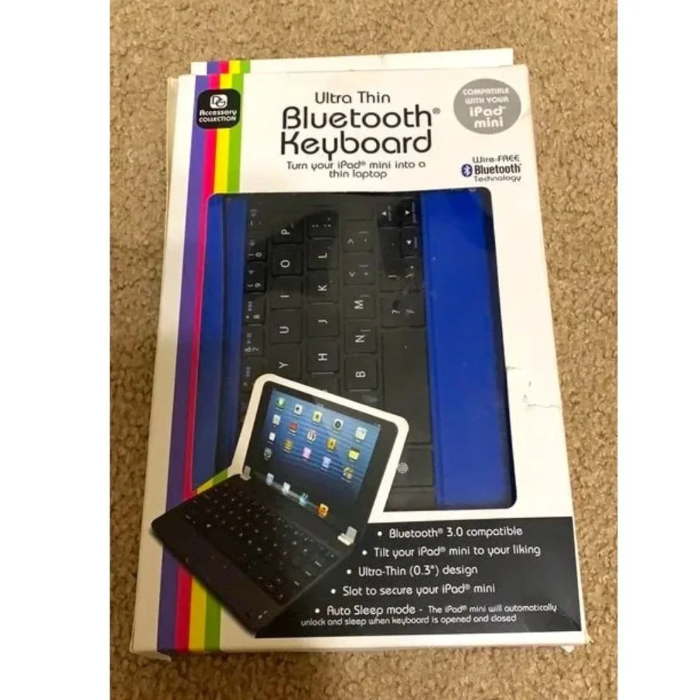 Bluetooth Keyboard for iPad Mini Blue